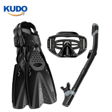 Snorkel de topo seco 2019 Scuba diving Máscara facial completa para mergulho com snorkel com nadadeiras de trekking e bolsa